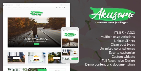 Akusara - Multipurpose Blog Theme Logo