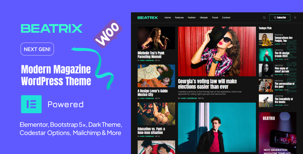 Beatrix - Modern Magazine WordPress Theme Logo