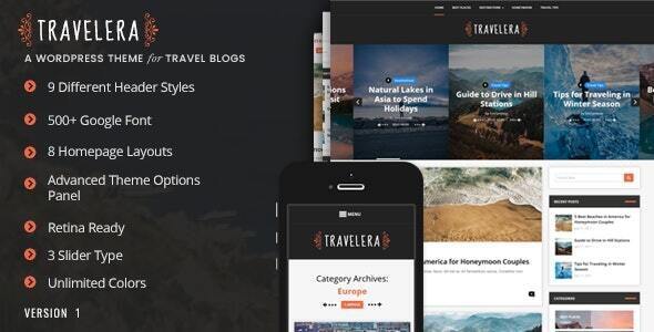 Travelera - WordPress Blog Theme Logo