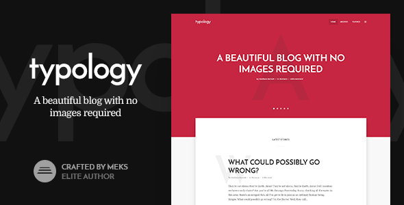 Typology - Minimalist Blog & Text Based Theme for WordPress Logo