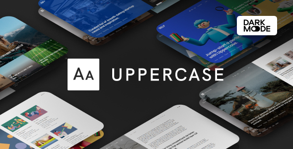 Uppercase - WordPress Blog Theme with Dark Mode Logo