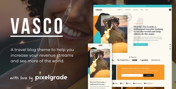 Vasco - A Daring WordPress Travel Blog Theme Logo