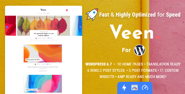 Veen - Minimal Lightweight AMP Blog for WordPress Logo