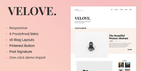 Velove - A Responsive Feminine WordPress Blog Theme Logo