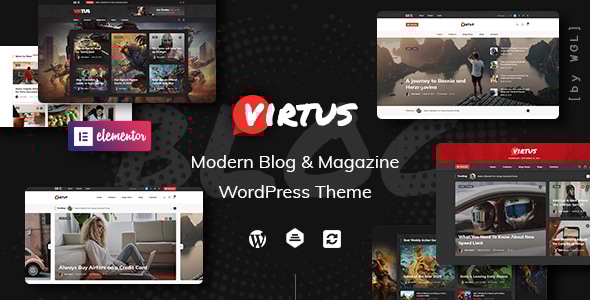 Virtus - Modern Blog & Magazine WordPress Theme Logo