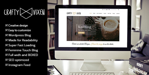 Vixen - Responsive DIY Craft WordPress Blog Logo