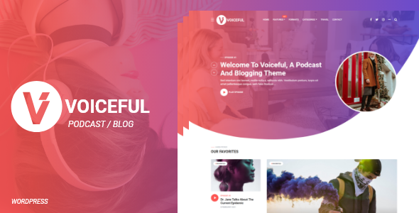 Voiceful - A Podcast / Blogging WordPress Theme Logo