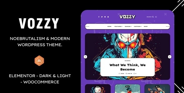 Vozzy - Modern & Neobrutalism WordPress Theme Logo