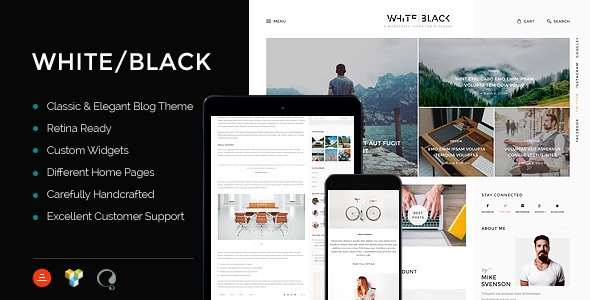 WhiteBlack - A Responsive WordPress Blog Theme Logo