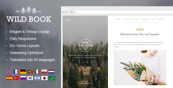 Wild Book - Vintage & Elegant WordPress Blog Theme Logo