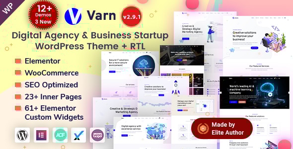 Varn - IT & SEO Marketing Agency Portfolio Elementor WordPress Theme Logo
