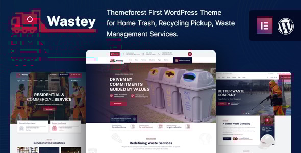 Wastey - Waste Pickup and Disposal Services WordPress Theme Logo