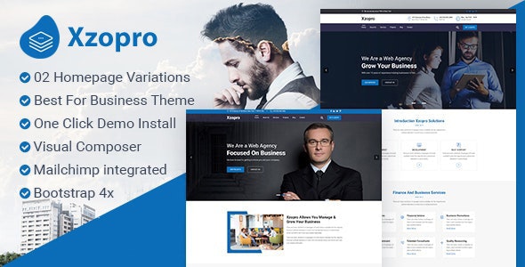 Xzopro - Finance And Business WordPress Theme Logo