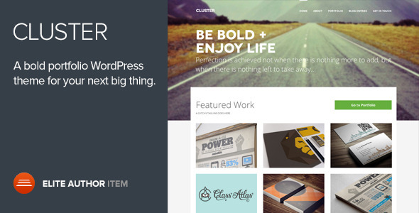 Cluster - A Bold Portfolio Wordpress Theme Logo