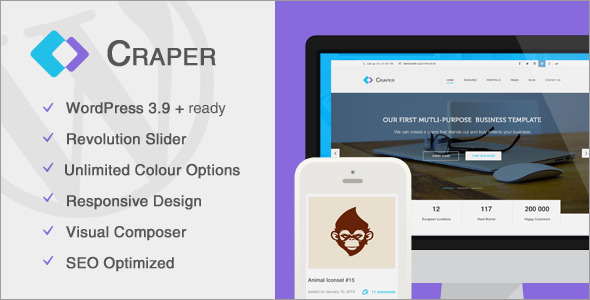 Craper - Responsive Business WordPress Theme Logo