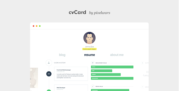 cvCard WP - Responsive WordPress Resume Theme Logo