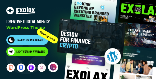 Exolax - Creative Digital Agency WordPress Theme Logo