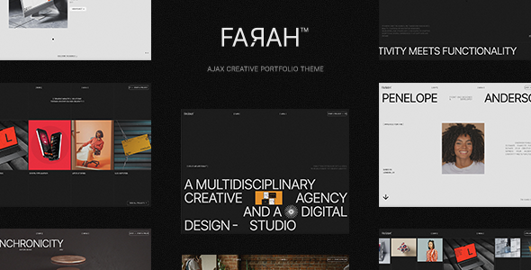 Farah - AJAX Creative Portfolio WordPress Theme Logo