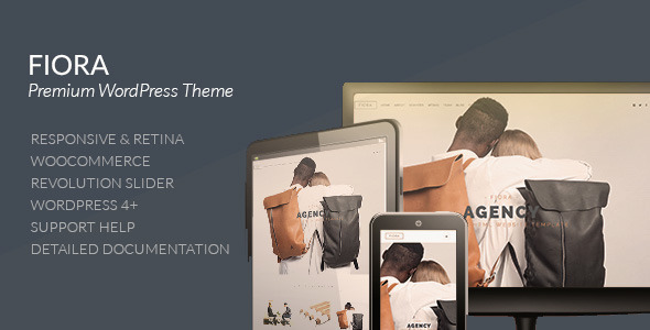 Fiora - Multi & Onepage Portfolio WordPress Theme Logo
