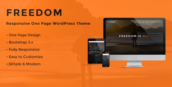 Freedom - Responsive One Page WordPress Theme Logo