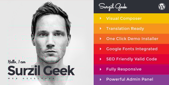 Geek - Personal Resume & Portfolio WordPress Theme Logo