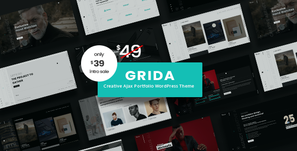 Grida - Ajax Portfolio WordPress Theme Logo