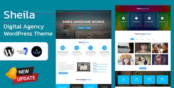 Sheila - Material Design Agency WordPress Theme Logo