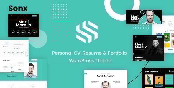 Sonx - Personal Resume and Portfolio WordPress Theme Logo