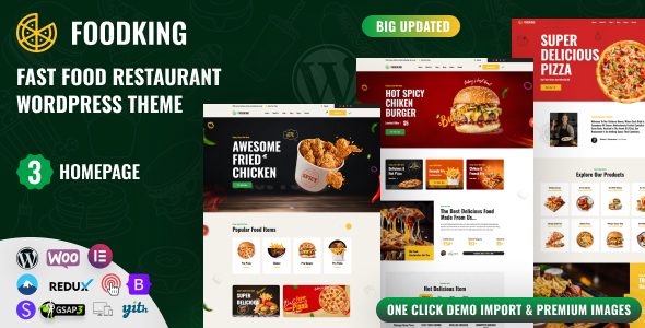 Foodking - Fast Food Restaurant WordPress Theme Logo