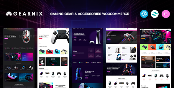 Gearnix - Gaming Gear & Accessories Tailwind CSS WooCommerce Theme Logo