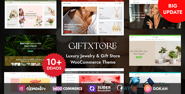 GiftXtore - Luxury Jewelry & Gift Store Elementor WooCommerce WordPress Theme Logo